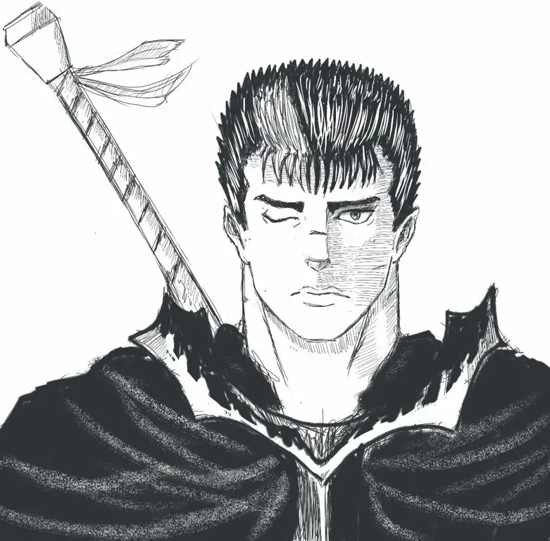 Guts, karakter utama dalam anime Berserk