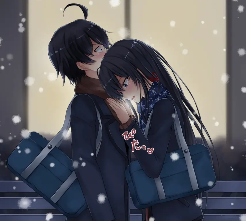 Gambar Hachiman dan Yukino