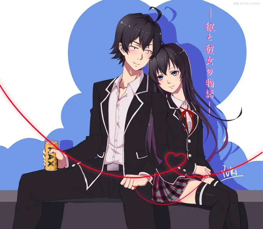 Gambar Hachiman Hikigaya dan Yukino Yukinoshita