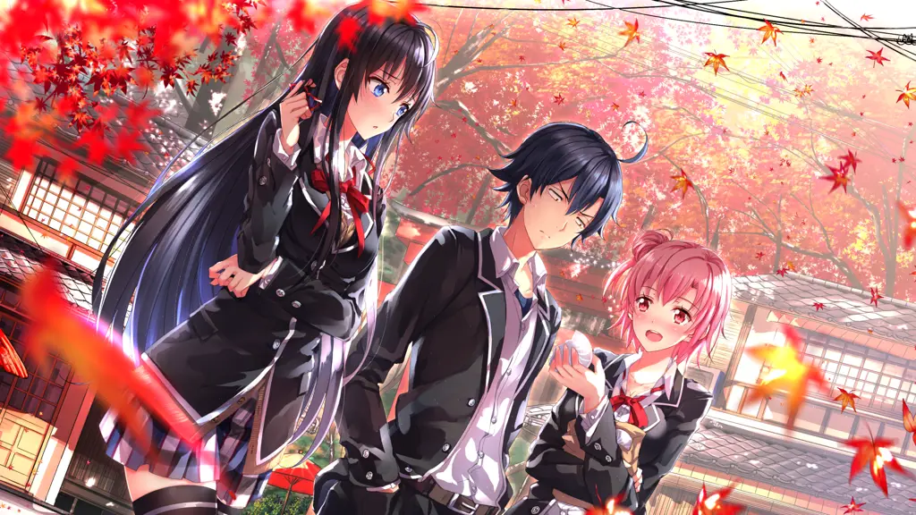 Gambar Hachiman Hikigaya, karakter utama anime Oregairu