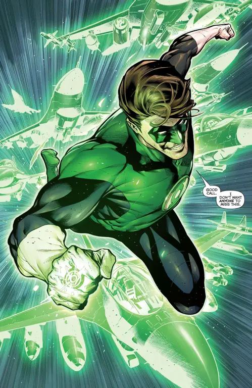 Hal Jordan sebagai Green Lantern dalam serial animasi