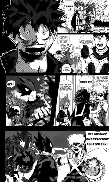 Beberapa halaman manga My Hero Academia dengan terjemahan bahasa Indonesia