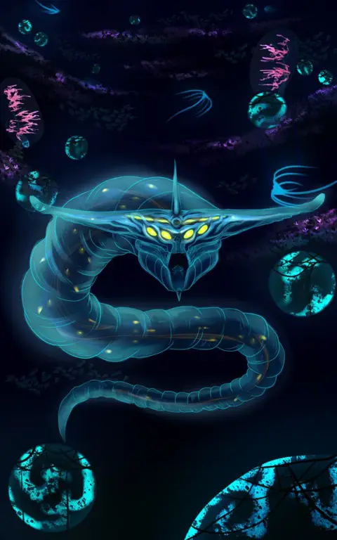 Hantu Leviathan di Subnautica