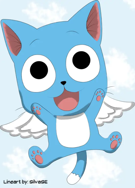 Happy, kucing biru dari Fairy Tail