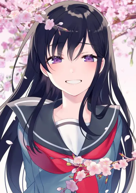 Harapan dan Kesembuhan Gambar seorang gadis anime yang tersenyum bahagia