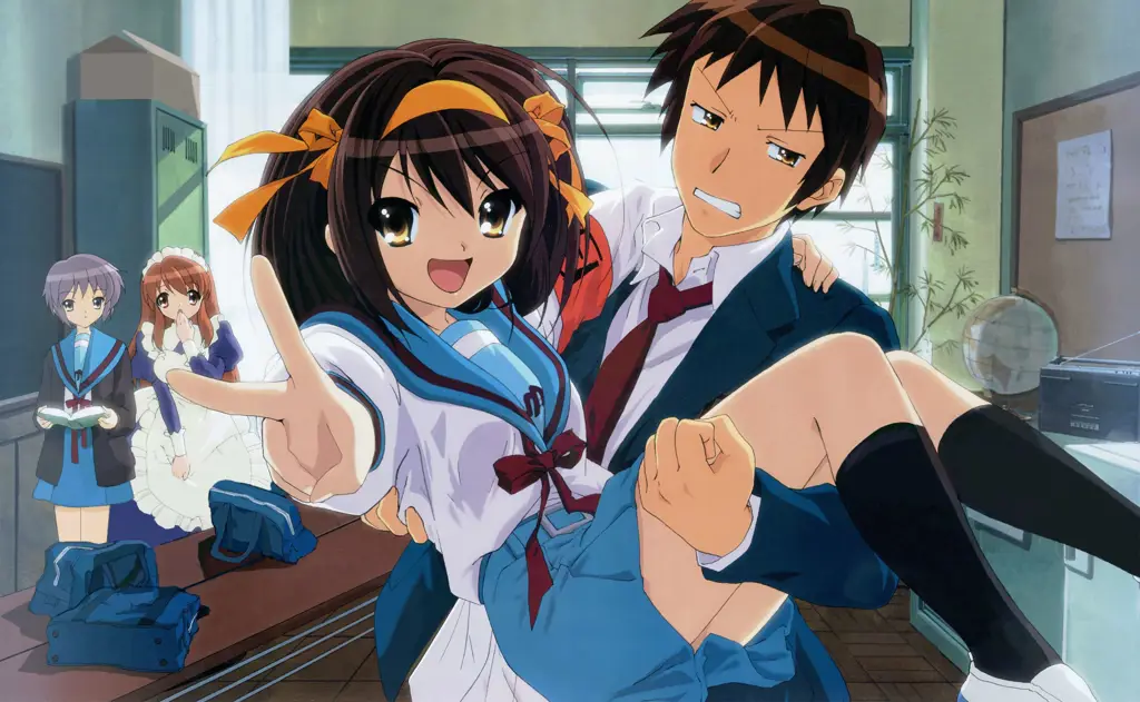 Gambar Haruhi Suzumiya dan Kyon