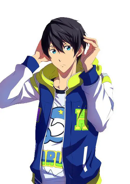 Gambar Haruka Nanase dalam anime Free! Iwatobi Swim Club