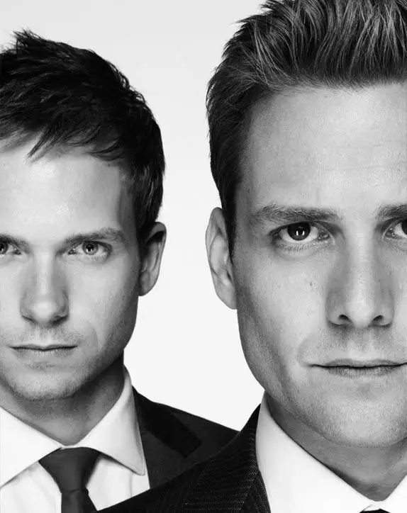 Foto Harvey Specter dan Mike Ross dari Suits