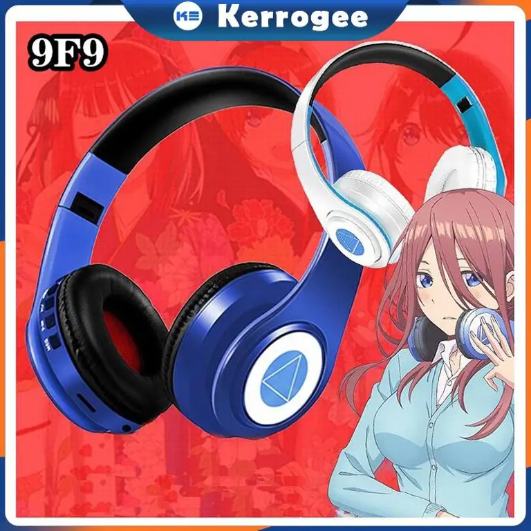 Gambar headset anime dengan mikrofon berkualitas tinggi