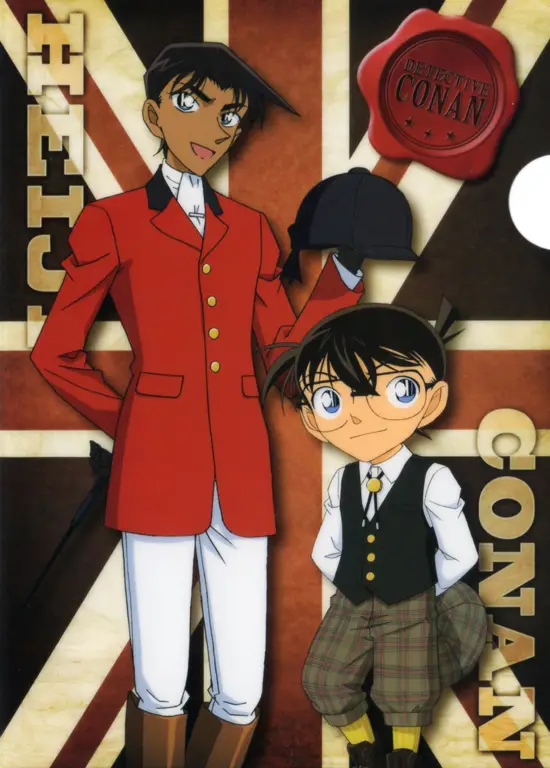 Heiji dan Conan sedang memecahkan sebuah kasus bersama