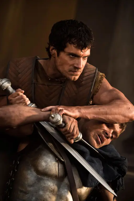 Henry Cavill dalam film Immortals