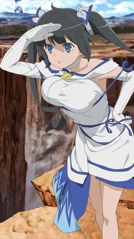 Gambar Hestia dalam Danmachi Season 3