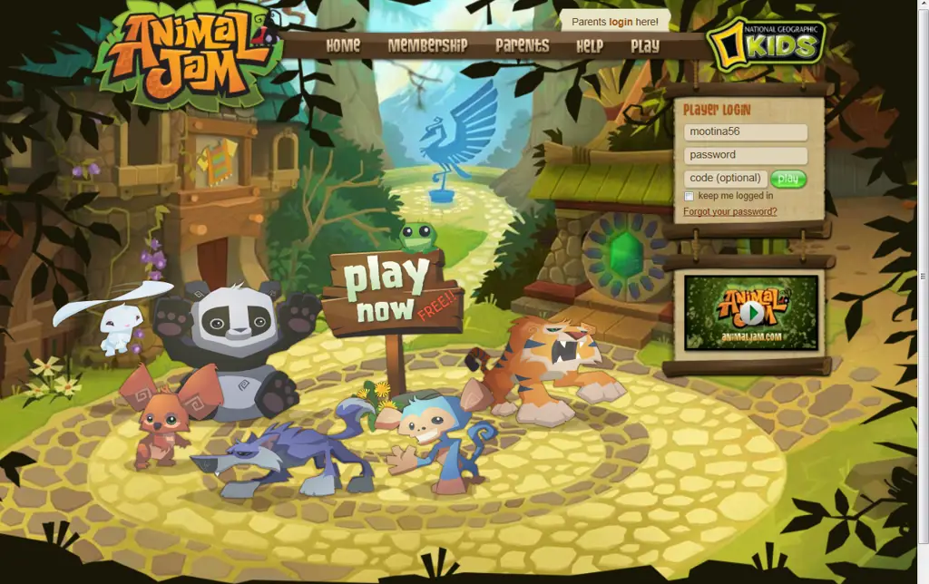 Berbagai hewan di Animal Jam