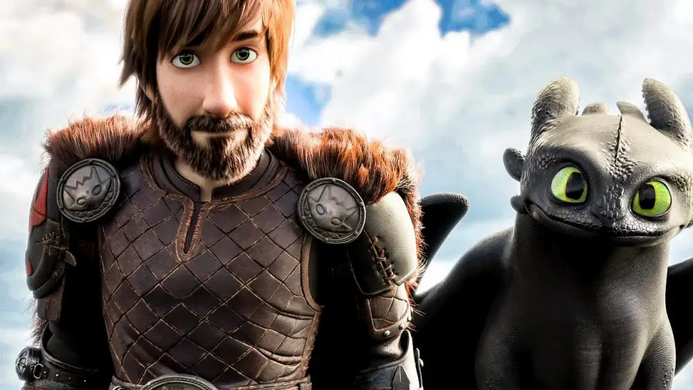 Gambar Hiccup melatih naga