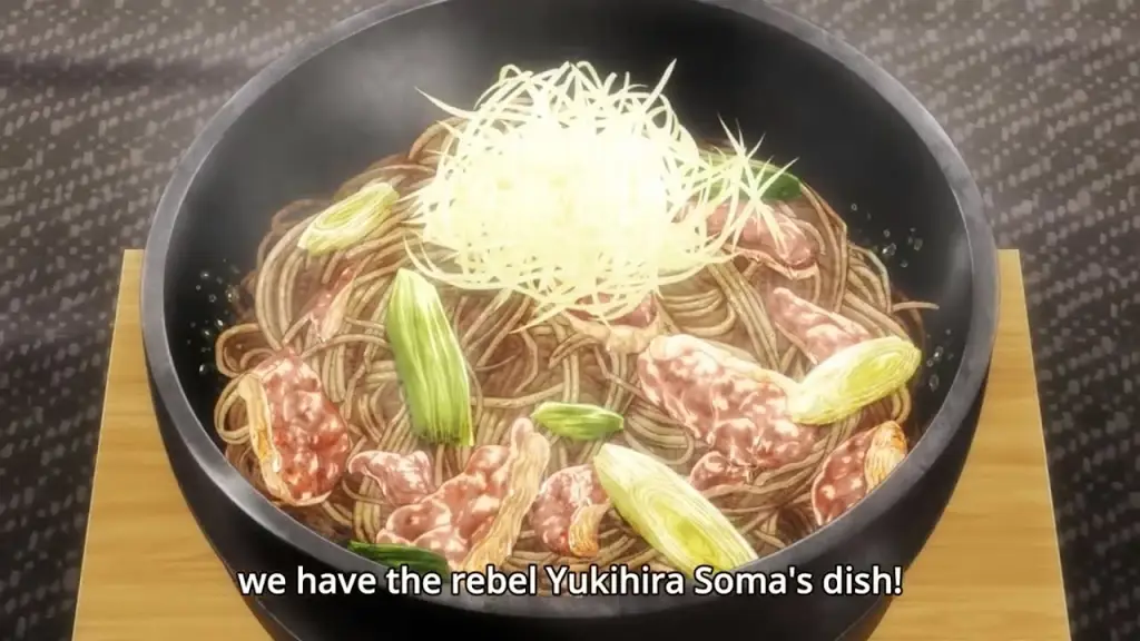 Berbagai macam masakan Jepang yang ditampilkan dalam Shokugeki no Soma