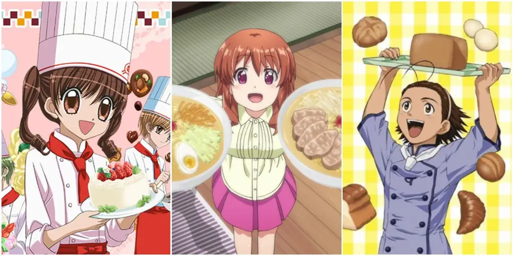 Gambar makanan dari anime bertema memasak Jepang