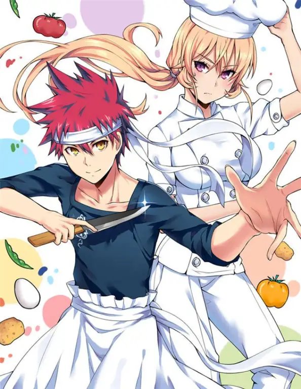 Gambar makanan lezat dari Shokugeki no Soma