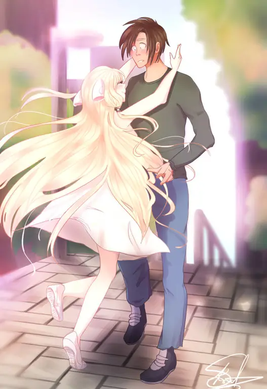 Gambar Hideki Motosuwa, tokoh utama Chobits