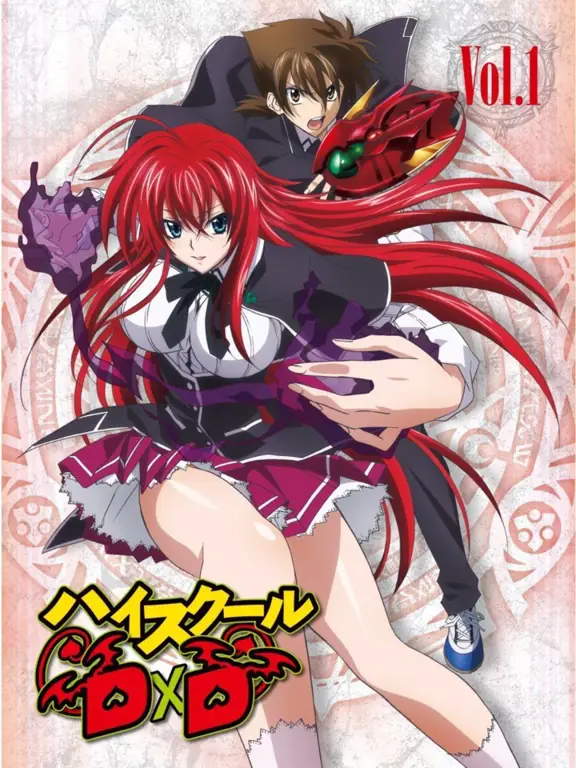 Gambar dari season pertama High School DxD yang menampilkan Issei dan Rias