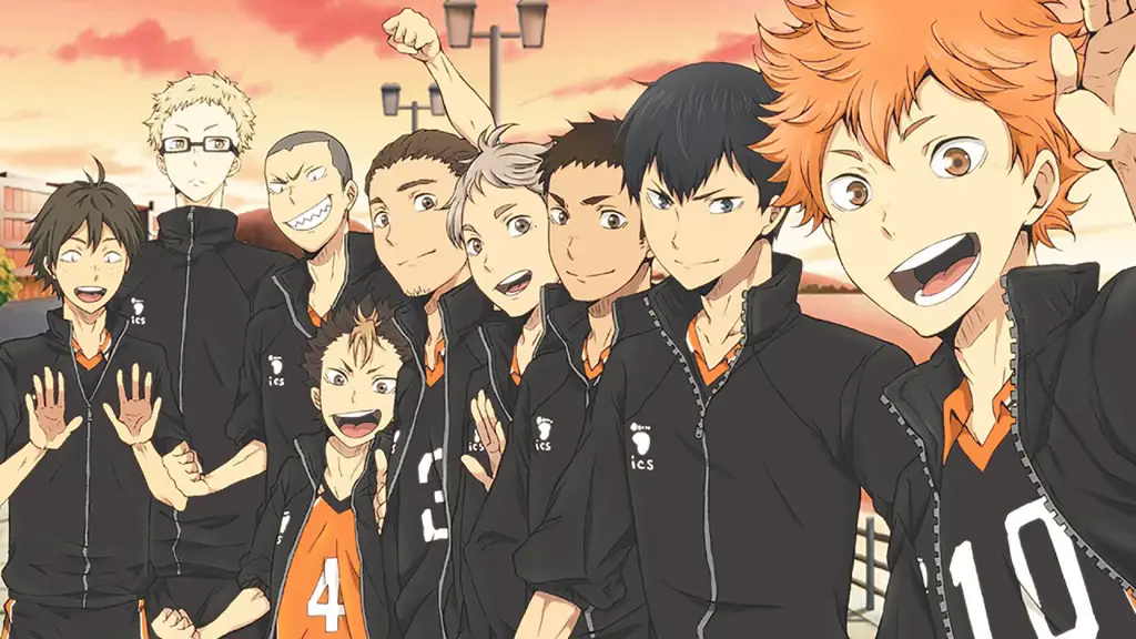 Gambar Hinata dan Kageyama sedang bermain voli di Haikyuu!! Season 5