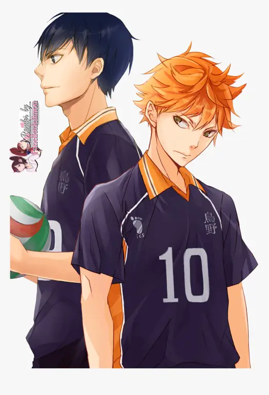 Gambar Hinata dan Kageyama dari Haikyuu!!