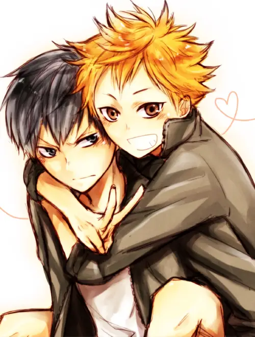 Gambar Hinata dan Kageyama dari Haikyuu!!