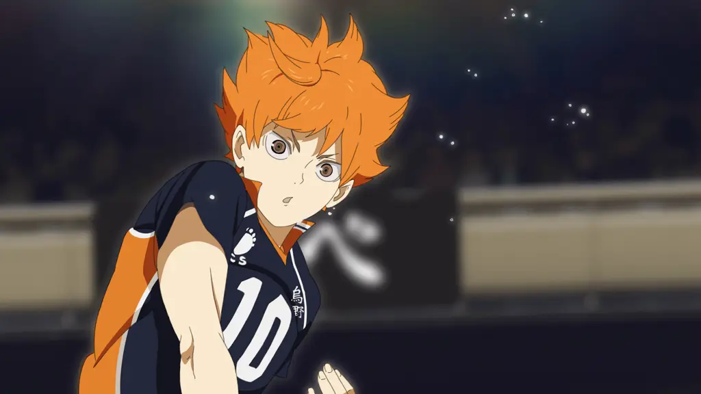 Hinata Shoyo, karakter utama Haikyuu!!, dengan semangat juangnya