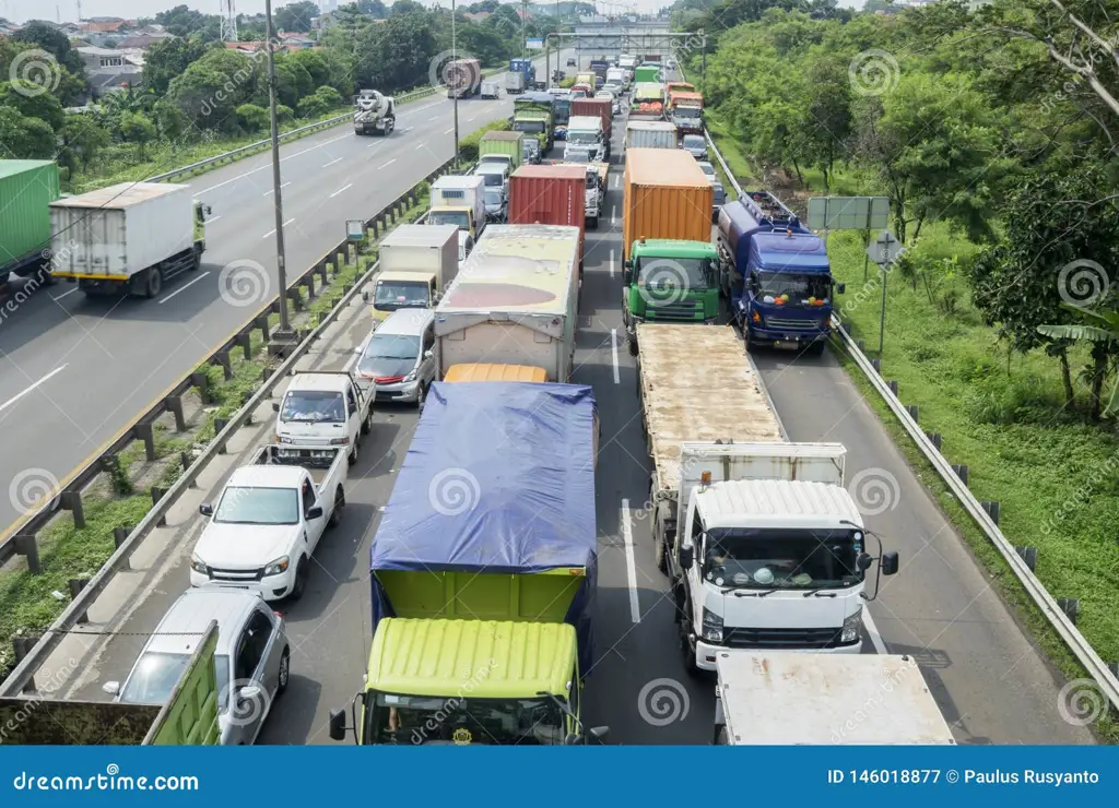 Kemacetan di jalan tol