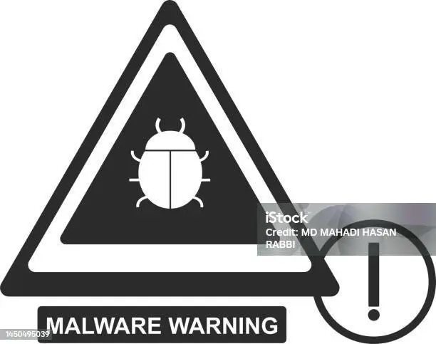 Gambar peringatan malware