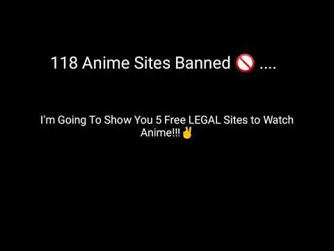 Peringatan situs web anime ilegal