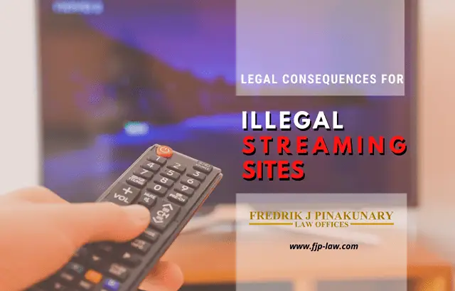 Hindari streaming ilegal Tanda peringatan tentang streaming ilegal