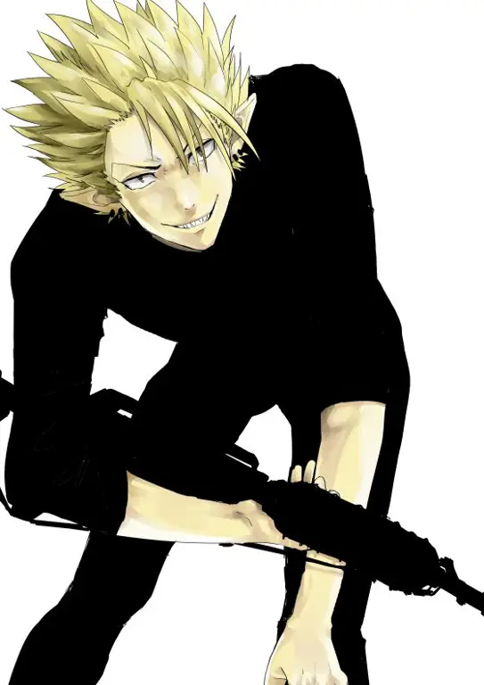 Gambar Hiruma Yoichi, karakter penting dalam Eyeshield 21