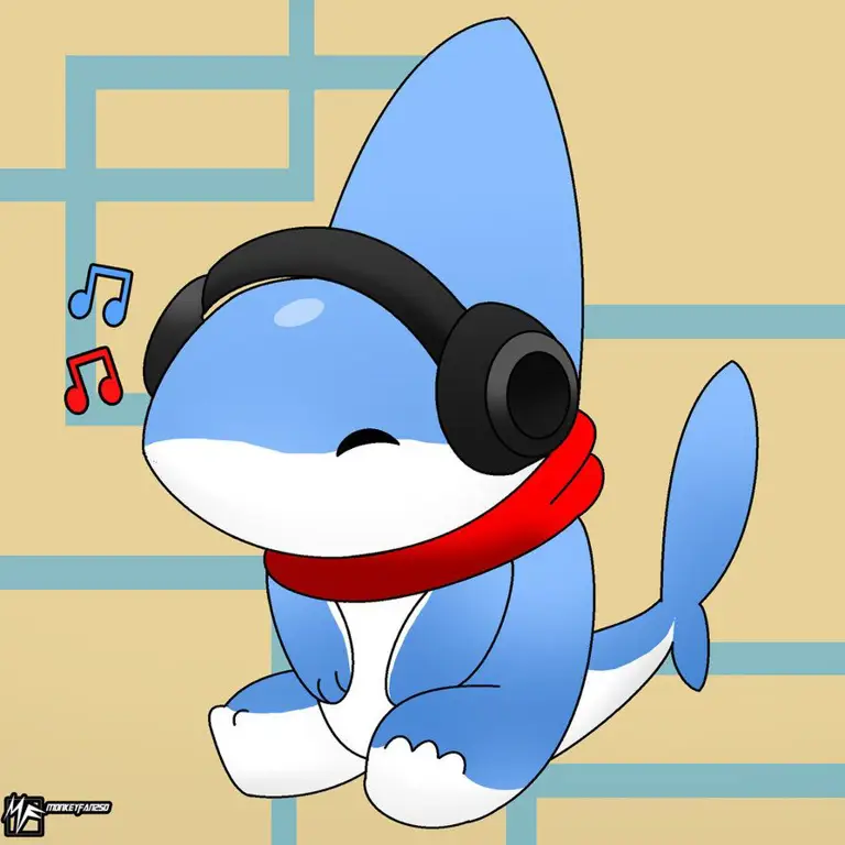 Hiu anime imut Hiu anime yang lucu dan menggemaskan
