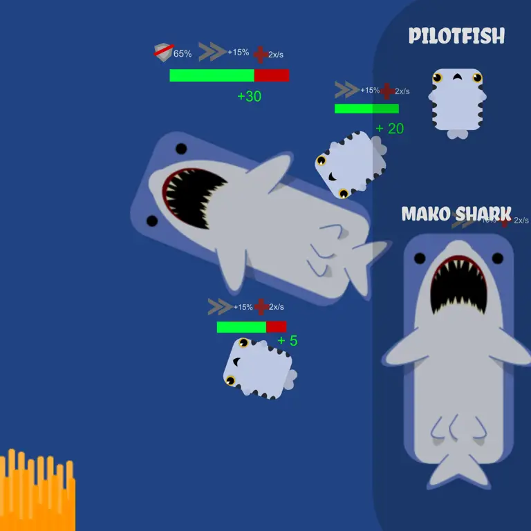 Gambar hiu putih besar di deeeep.io