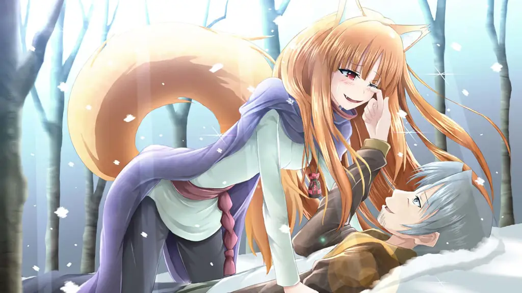 Gambar Holo dan Lawrence dalam Spice and Wolf Season 2