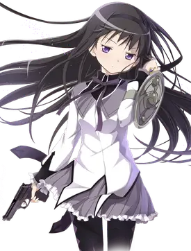 Homura Akemi, salah satu karakter utama dalam Madoka Magica