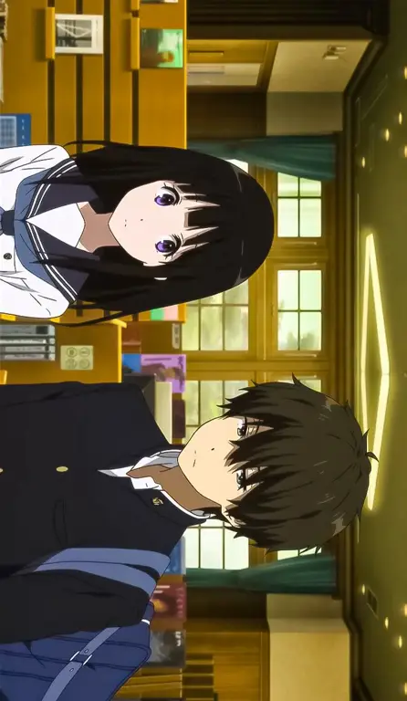 Houtarou Oreki dan Chitanda Eru