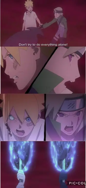 Naruto dan Boruto bersama-sama