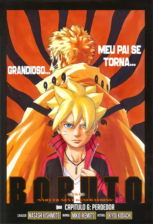 Interaksi Boruto dan Naruto di episode 6