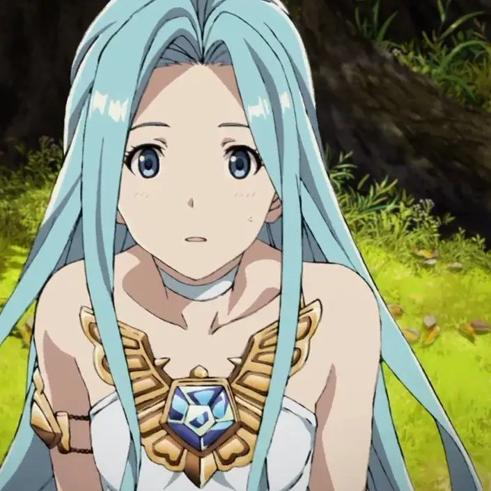 Ilustrasi Gran dan Lyria dari Granblue Fantasy