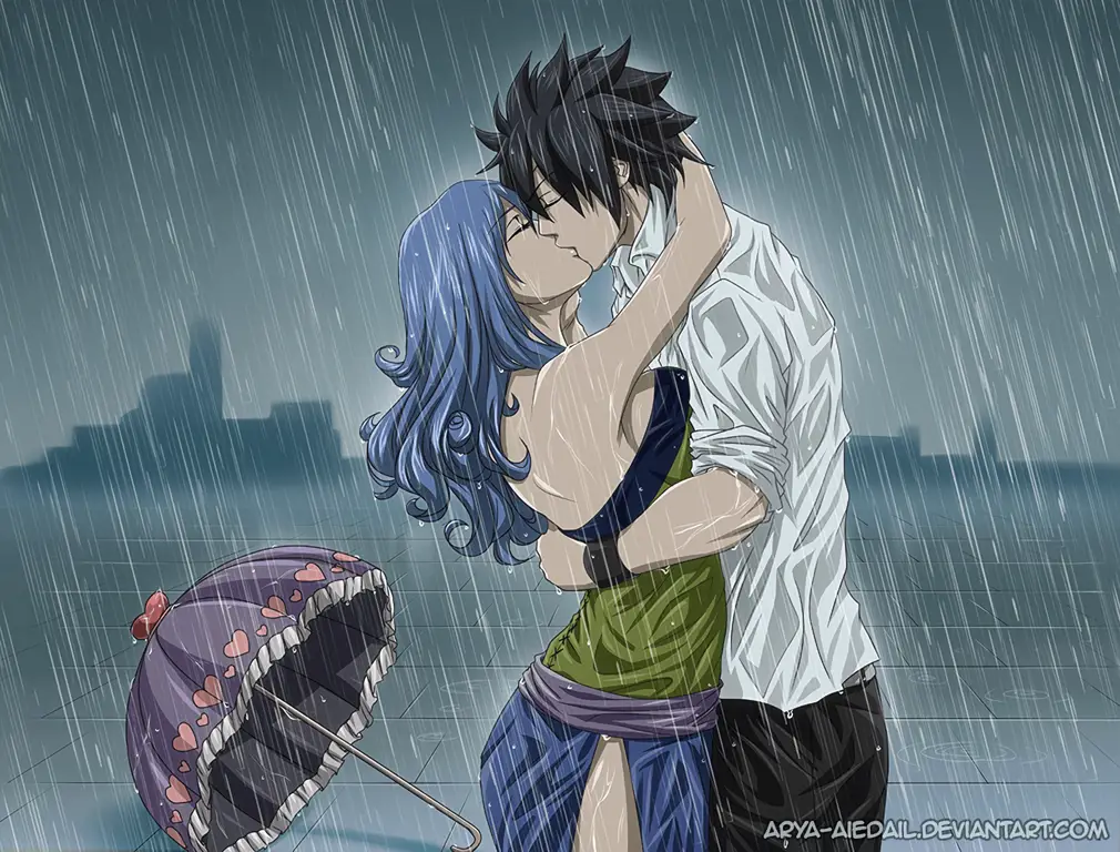 Gambar Gray dan Juvia bersama