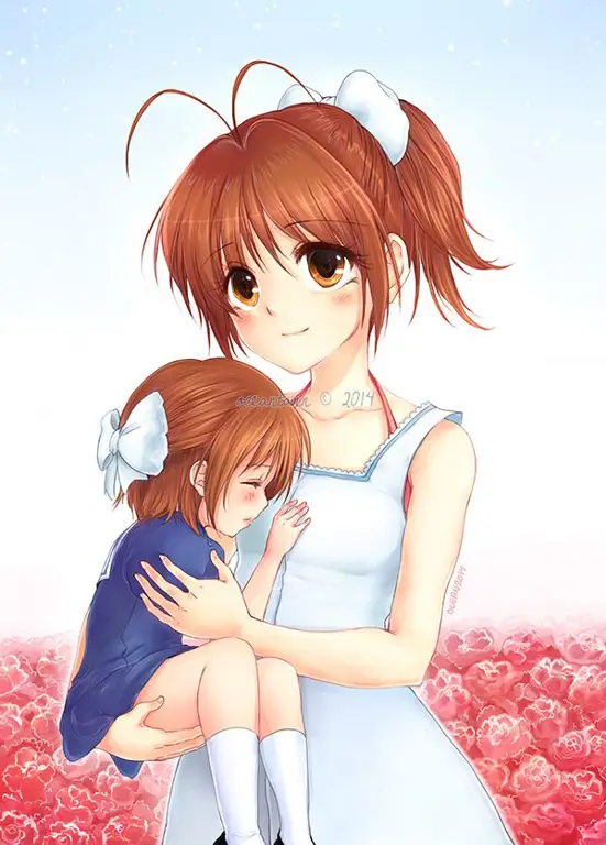 Hubungan Ibu dan Anak dalam Anime Gambar karakter anime ibu dan anak