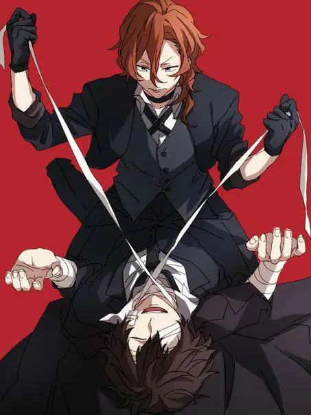 Gambar Dazai Osamu dan Chuuya Nakahara