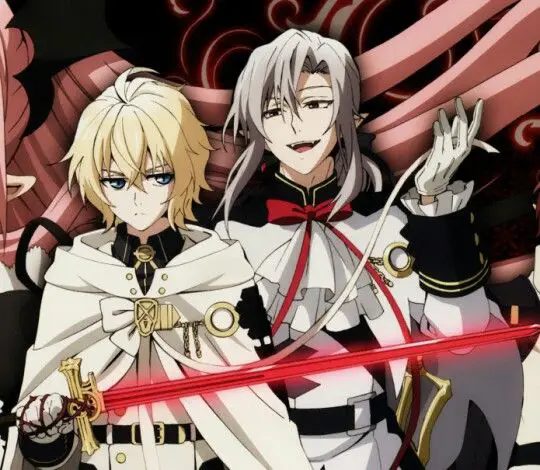 Gambar Ferid Bathory dan Mikaela Hyakuya