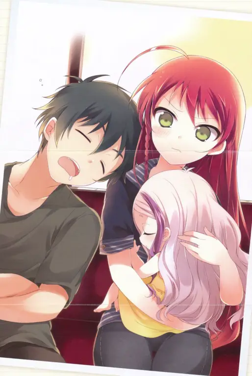 Maou Sadao dan Emilia dalam Hataraku Maou-sama!