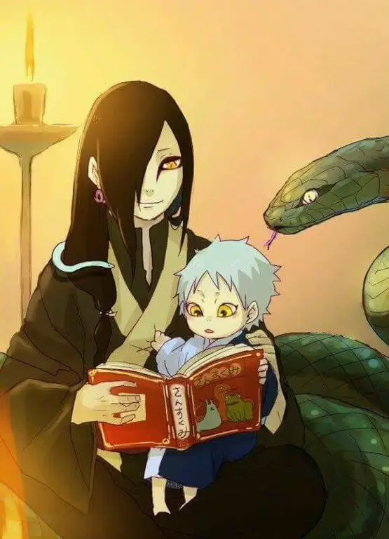 Orochimaru dan Mitsuki bersama