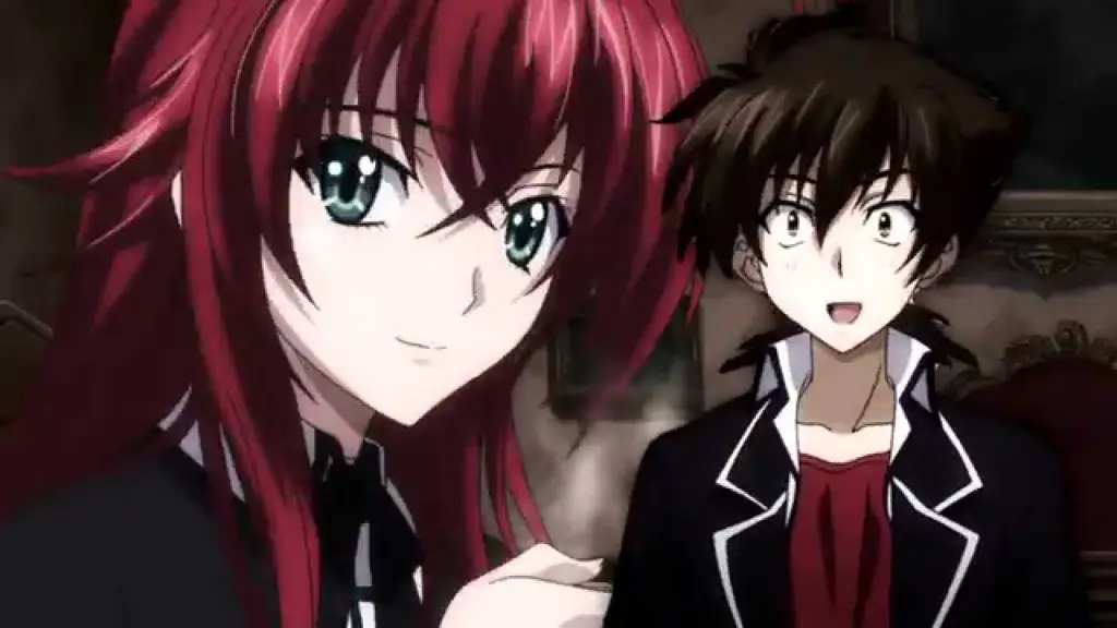 Gambar Rias Gremory dan Issei Hyoudou bersama