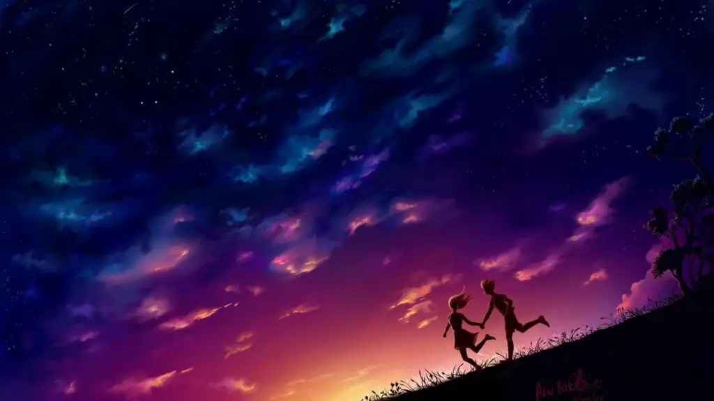 Hubungan romantis dalam anime Araburu Kisetsu Izumi Gambar pasangan anime yang romantis