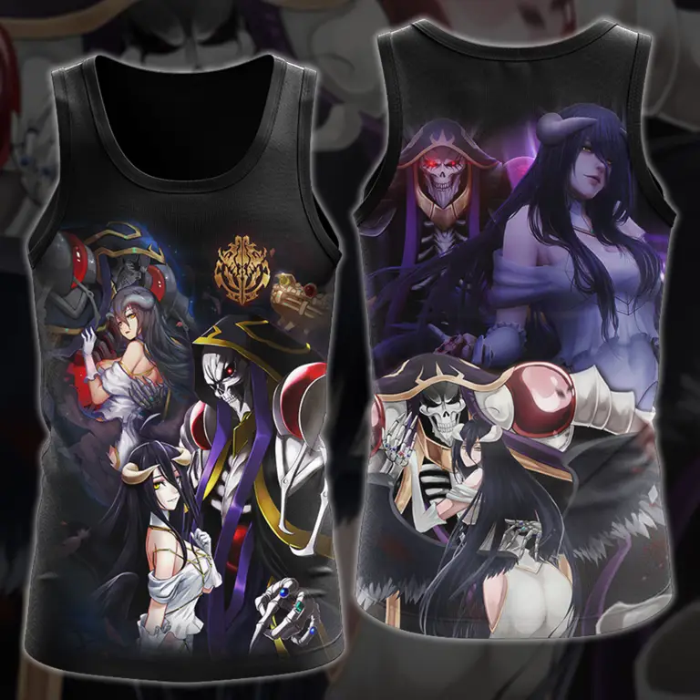 Albedo dan Ainz Ooal Gown bersama dalam anime Overlord