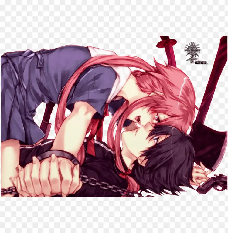 Gambar Yuno dan Yukiteru dari Future Diary